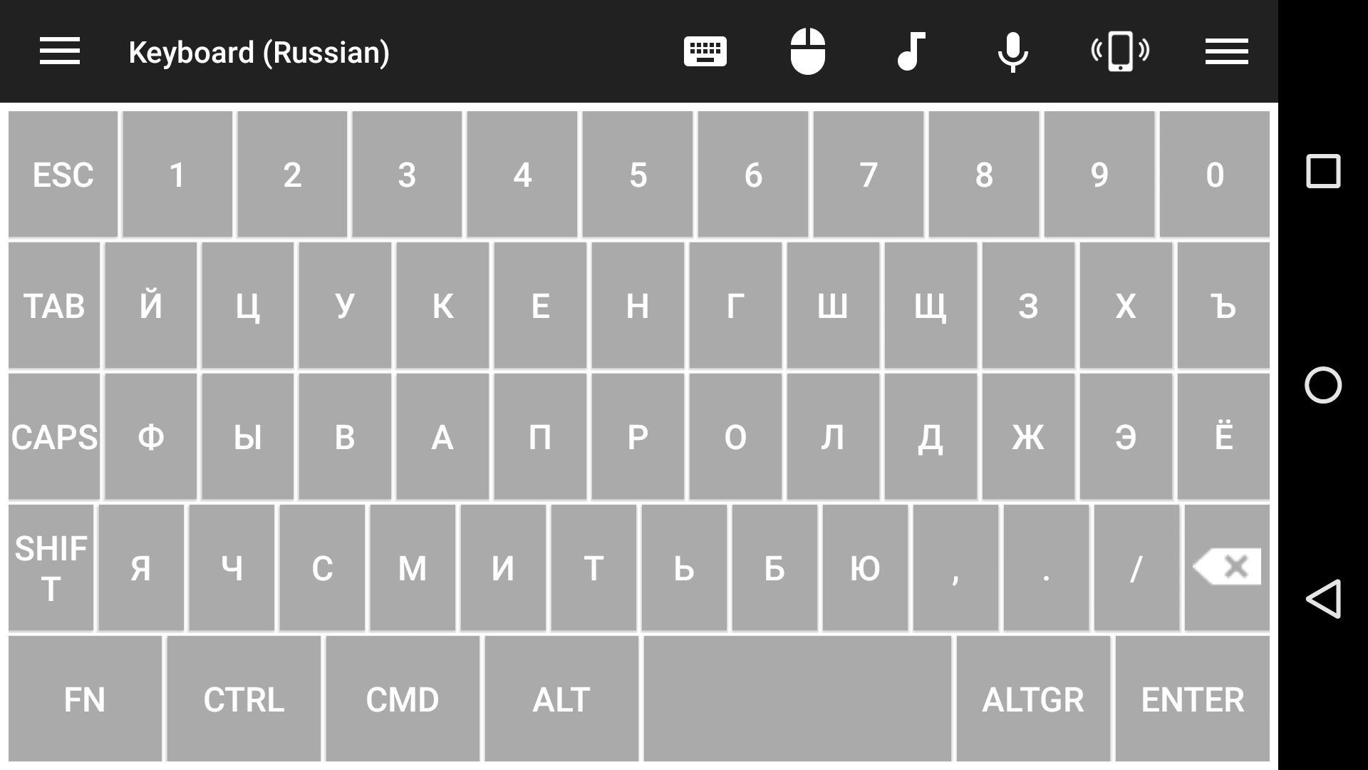 Keyboard (Russian) Remote – Unified Remote